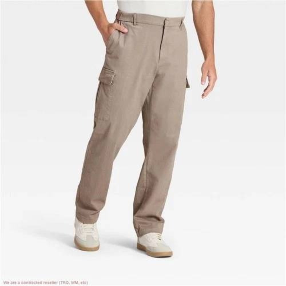 Goodfellow & Co Mens Vintage Cargo Pants Khaki Straight Leg Size Medium NWT